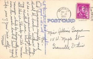 St. Mary's General Hospital, Early Linen Postcard, Used