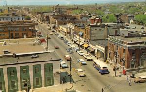 Sault Ste Marie ON Old Bank of Montreal~City Bus~PFC Loans~Gent Shoes 1950s Cars 