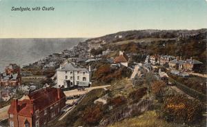 SANDGATE KENT UK~WITH CASTLE-PANORAMIC VIEW POSTCARD