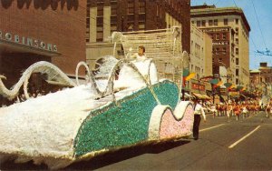 Cotton Carnival Parade Float, Memphis, Tennessee ca 1950s Vintage Postcard