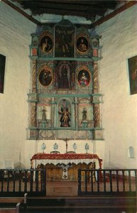 Reredos San Miguel Mission Interior Of San Miguel ChurchSanta Fe NM Vtg Postcard