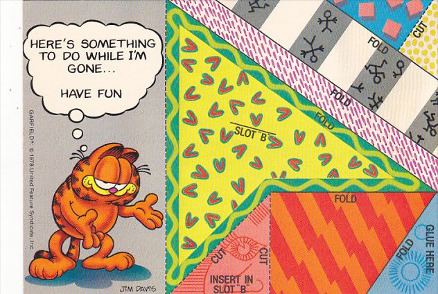 Jim Davis Garfield Puzzle Card