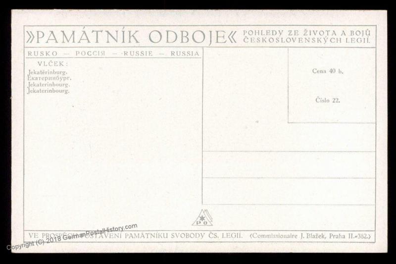 Czech Legion in Russia WWI Ekaterinburg Tsar Soldier Artist Signed Patriot 90322