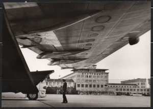 Post Card Stuttgart Germany  Flughafen Airplanes  1963