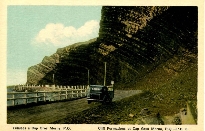 Canada - QC, Cap Gros Morne. Cliff Formation