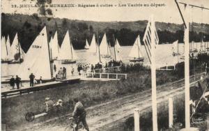 CPA MEULAN-les-Mureaux-Regates a voiles-Les Yachts au depart (260656)