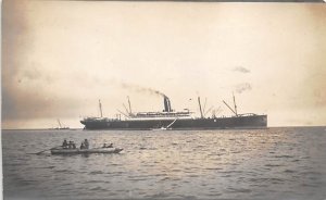 S.S Mangolia  Real Photo S.S Mangolia , Pacific Mail Steamship Company View i...