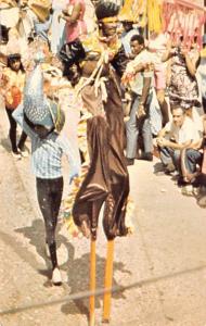 Circus Acts Post Cards Greetings from St Thomas, US Virgin Islands Stilts, Ta...