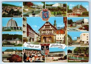 Gruss aus Hofheim GERMANY multiview heraldic 4x6 Postcard