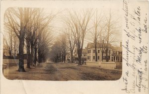 G44/ Ashland Massachusetts RPPC Postcard 1907 Main Street Homes