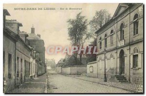 Old Postcard Notre Dame de Liesse Street Montcornet