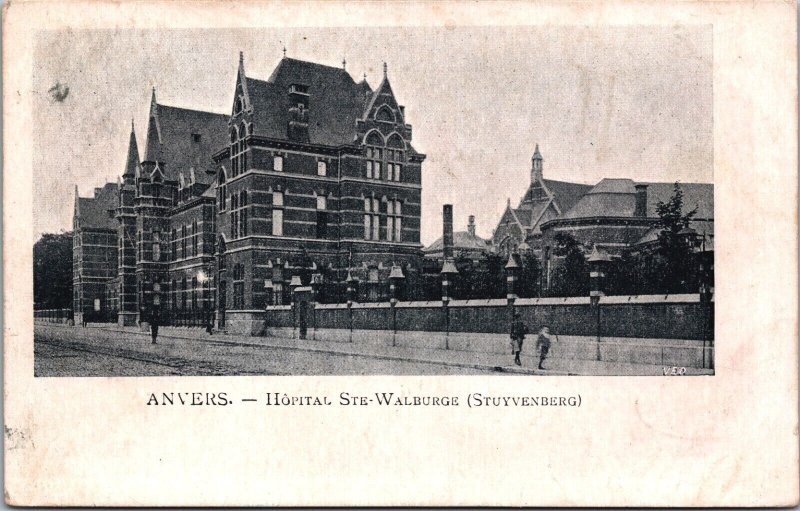 Belgium Anvers Hopital Ste Walburge Antwerp Postcard 04.35