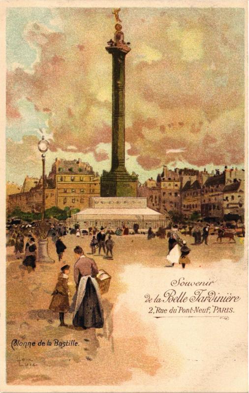 CPA Paris 12e Colonne de la Bastille Souvenir de la Belle Jardiniere (478679)