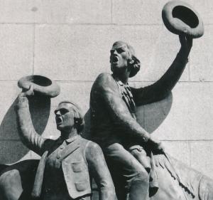 RPPC Place Monument to Mormon Pioneer Settlers - Salt Lake City, Utah