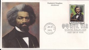 Frederick Douglass, Abolitionist FDC Gettysburg Cancel 1995, Black Americana