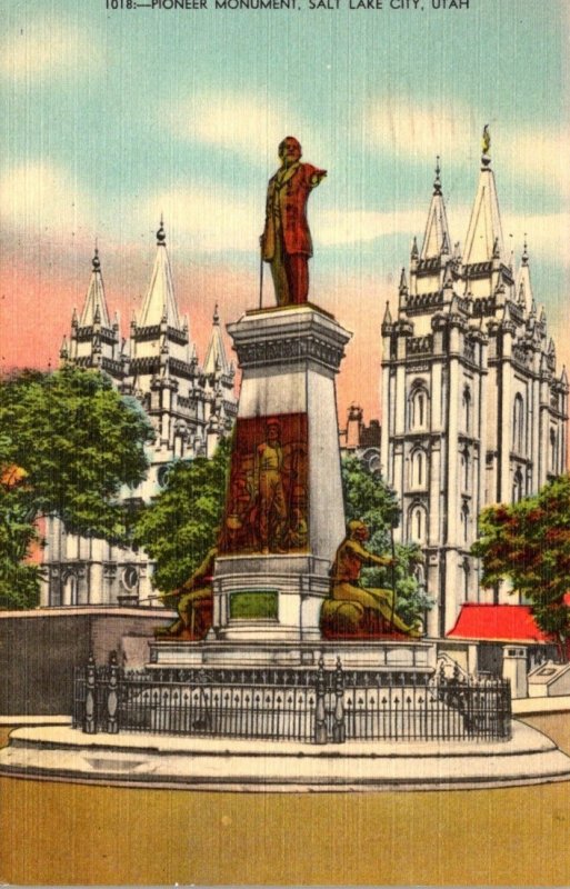 Utah Salt Lake City Pioneer Monument 1948