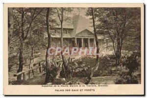 Old Postcard Exhibition of white coal and Grenoble Tourism Palace of Water an...