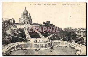 Old Postcard Paris Le Sacre Coeur