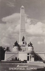 Illinois Monument Of Springfield Real Photo
