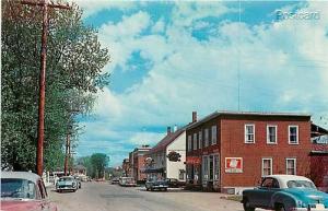 Canada, Quebec, Ayer's Cliff, Main Street, 1950s cars, UNIC No. 11714-B