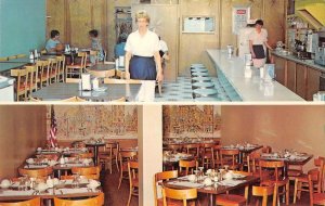 LAMBERTON'S DOWNTOWN CAFE Luverne, Minnesota Roadside Diner ca 1950s Postcard
