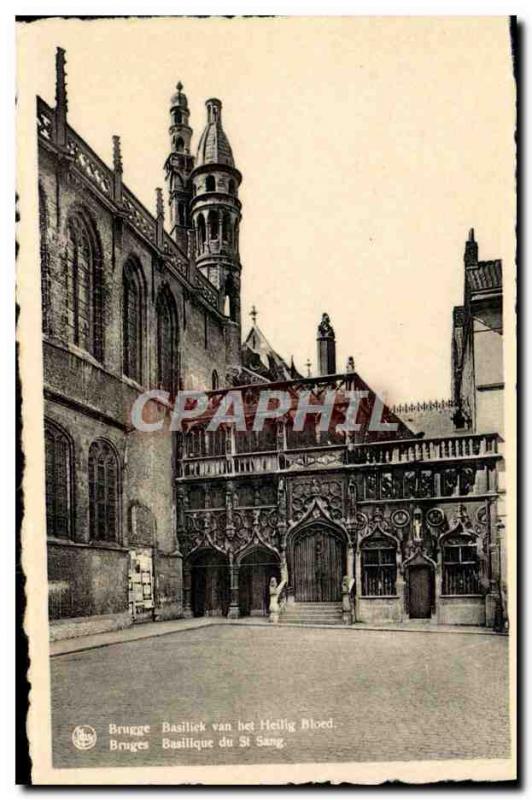 Postcard Modern Bruges Basilica of St Blood