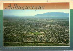 Albuquerque showing the Sandia Mountains New Mexico Postcard Posted 1993