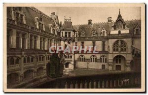 Old Postcard Pierrefonds Chateau De La Cour D & # 39Honneur