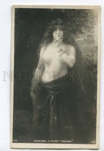 3049868 Semi-Nude BELLY DANCER Harem by THIVET old SALON 1905