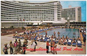 MIAMI BEACH, Florida, 1940-1960´s; The Pool Area Of The Fabulous Fontaineble...