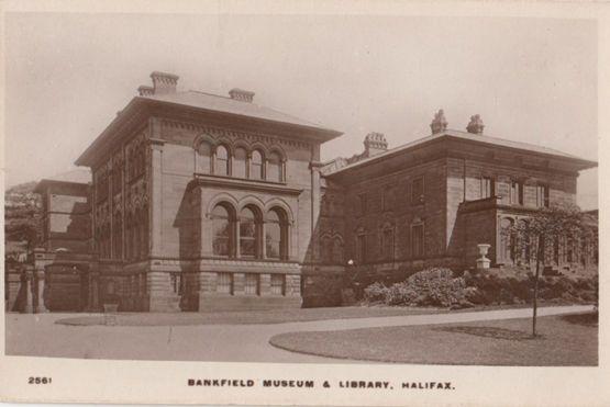 Bankfield Museum Library Halifax Old Real Photo Postcard