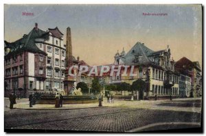 Old Postcard Mainz Neubrannenplatz