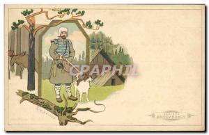 Old Postcard Hunting Illustrator Zirianines Brocard Elan Top Dog