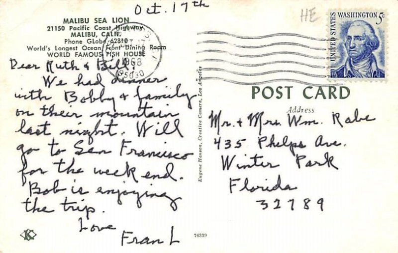 Malibu Sea Lion Malibu CA