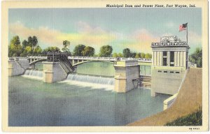 Municipal Dam and Power Plant Fort Wayne Indiana