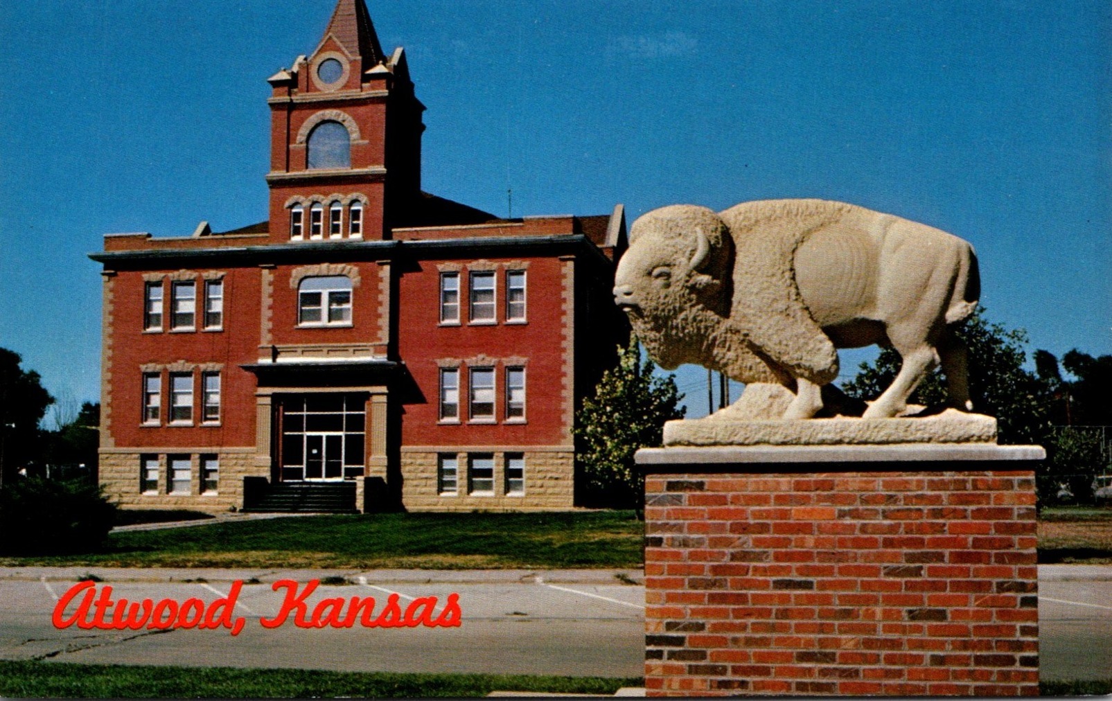 Kansas Atwood Rawlins County Court House and The Atwood Buffalo