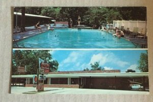 VINTAGE UNUSED POSTCARD CROSSROADS MOTEL STATESBORO, GA.