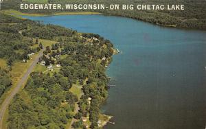 EDGEWATER, WI  Wisconsin      HOMES ON CHETAC LAKE Aerial View       Postcard