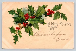 1906  Christmas  Xmas  Greetings   Postcard