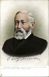 Tuck Presidents of the United States Benjamin Harrison c1910 Vintage Postcard