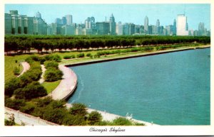 Illinois Chicago Michigan Avenue Skyline Looking North From Shedd Aquarium