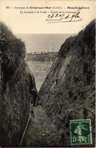 CPA Env. de CRIEL-sur-MER MESNIL a CAUX. La descente a la Corde (349179)