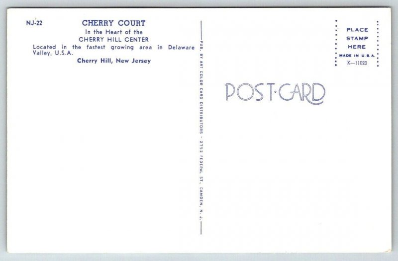 Cherry Court Center - Cherry Hill, New Jersey - Postcard