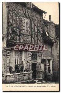 Postcard Old House Chateaudun rue Saint Lubin XVI century