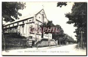 Postcard Old Cars of the Sacred Heart Chapel Orne