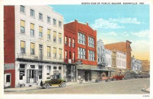 Boonville Indiana North Side Square Vintage Postcard AA8427