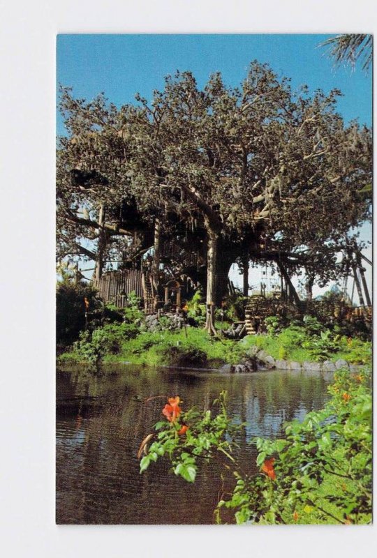 Vintage Postcard Walt Disney World SWISS FAMILY ISLAND TREE HOUSE 