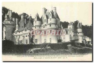 Old Postcard The Castle Rigny Usse