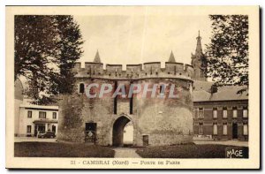 Old Postcard Cambrai Nord Porte de Paris