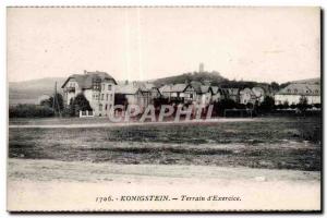 Old Postcard Konigstein Land of Exercise